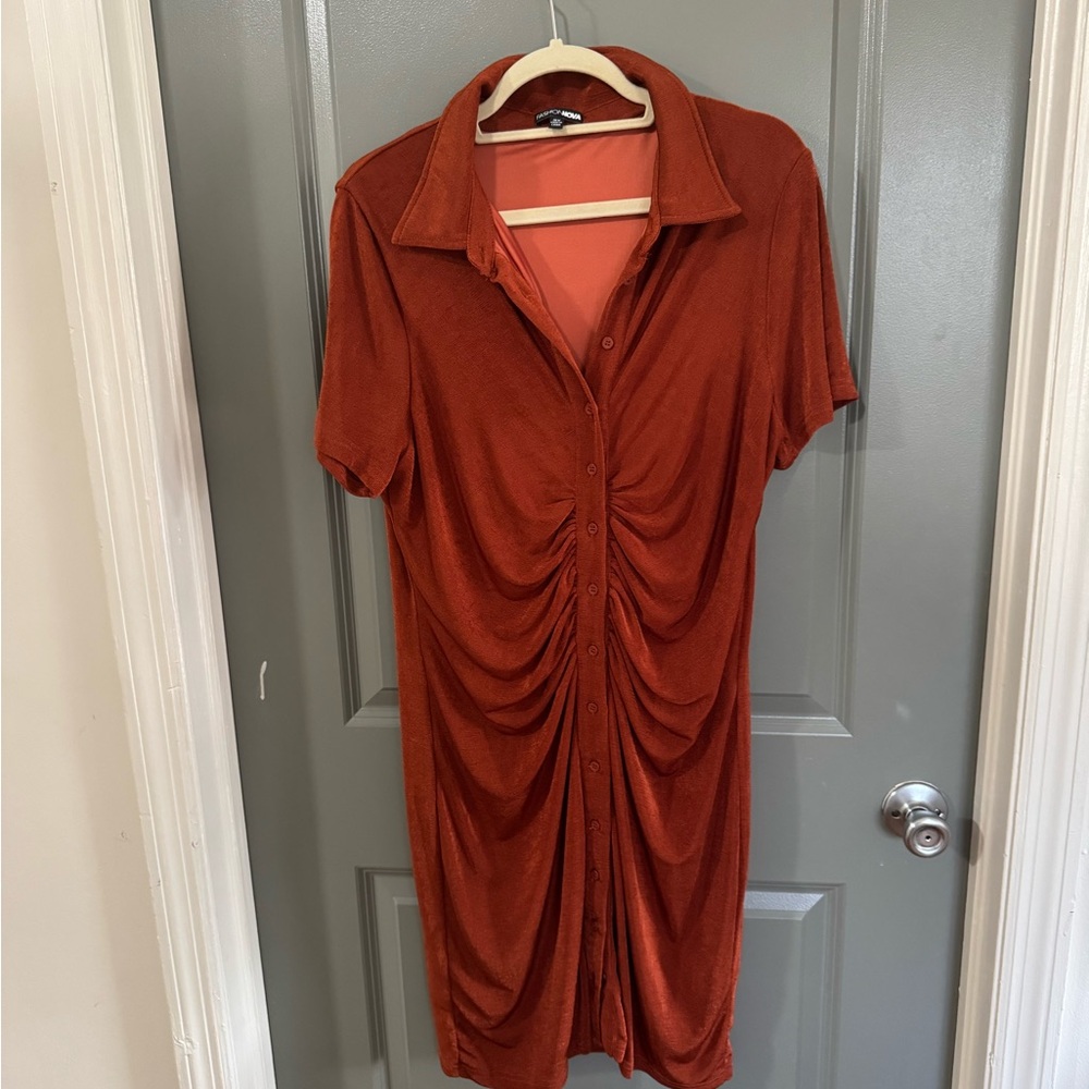 Fashion Nova Rust Mini Dress